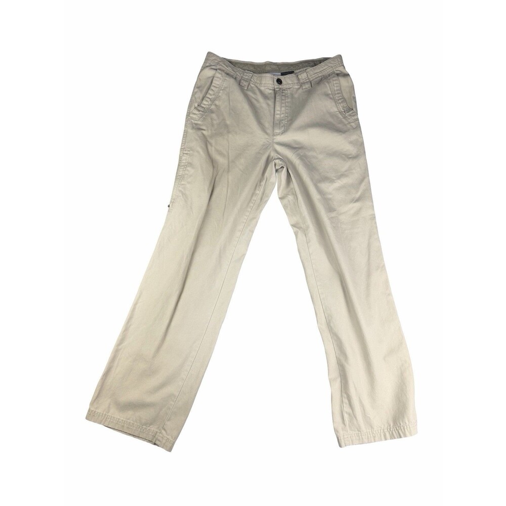 Columbia Omni Shield Cargo Utility Pants Mens 34x32 Khaki Beige Cotton Hiking